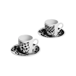 Fornasetti - Tazze Caffè - High Fidelity - Set da 2